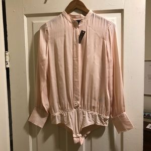 J. Crew Silk Stretch Tailored Perfect Bodysuit